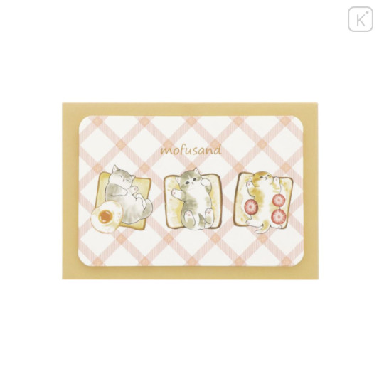 Japan Mofusand Mini Letter Set - Cat / Bread - 1