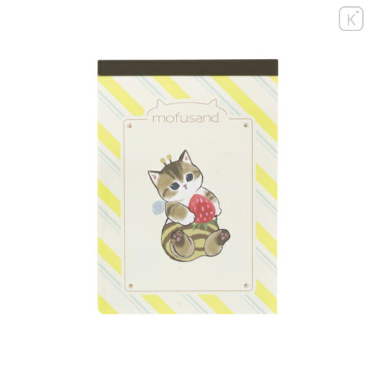 Japan Mofusand Mini Notepad - Cat / Bee - 1