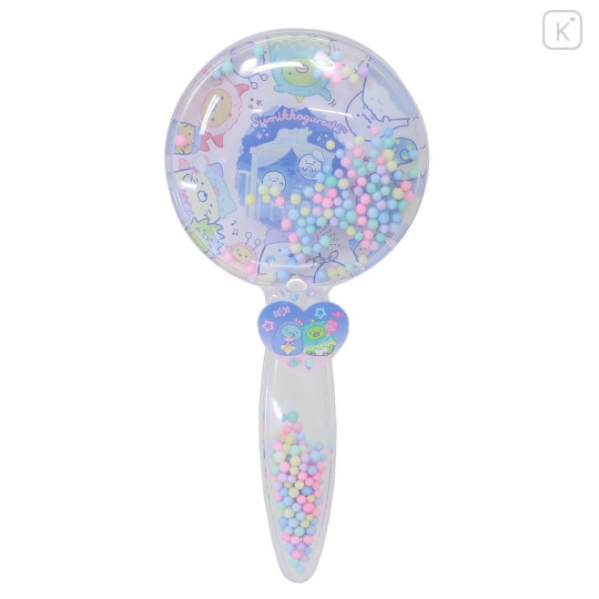 Japan San-X Hair Brush & Hair Tie - Sumikko Gurashi : Ghost Night Park Colorful Bead - 1