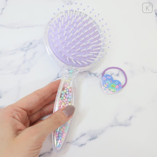 Japan San-X Hair Brush & Hair Tie - Sumikko Gurashi : Ghost Night Park Colorful Bead - 2