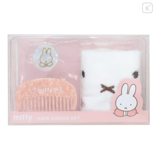 Japan Miffy Hair Turban & Comb & Hair Tie Set - Shell Holographic - 1