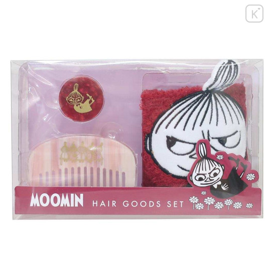 Japan Moonmin Hair Turban & Comb & Hair Tie Set - Little My / Shell Holographic - 1
