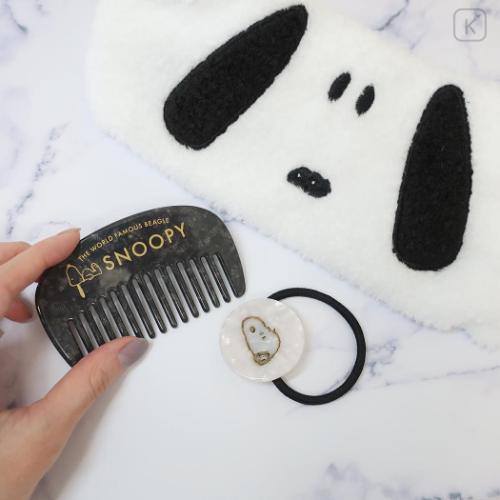 Japan Peanuts Hair Turban & Comb & Hair Tie Set - Snoopy / Shell Holographic - 4