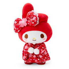 Japan Sanrio Plush Toy - My Melody / Sakura Kimono Red