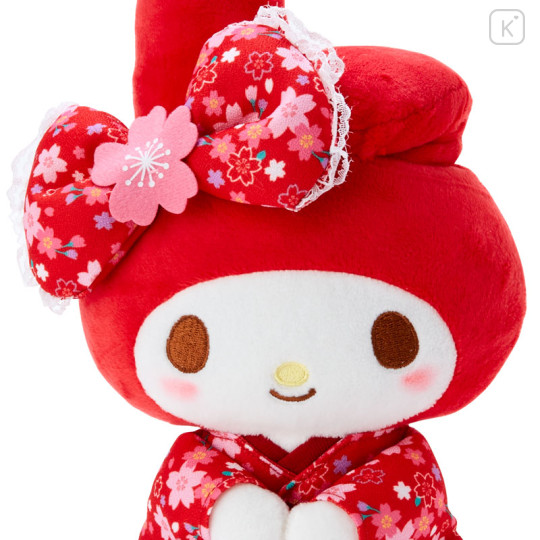 Japan Sanrio Plush Toy - My Melody / Sakura Kimono Red - 3