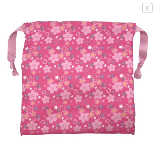 Japan Sanrio Plush-Drawstring Pouch - My Melody / Sakura Kimono / Pink - 2