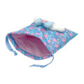 Japan Sanrio Plush Drawstring Pouch - Cinnamoroll : Sakura Kimono Blue - 3