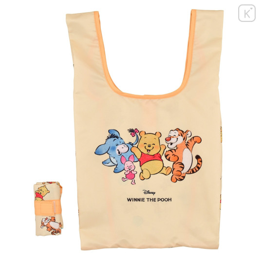 Japan Disney Store Eco Shopping Bag - Winnie The Pooh : Illustrated by Lommy - 1