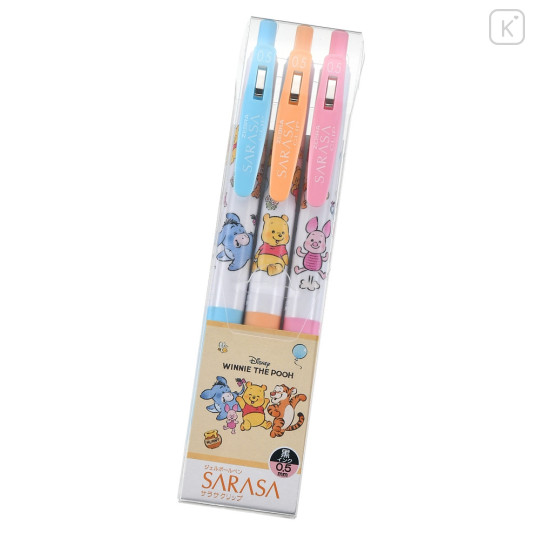 Japan Disney Store Sarasa Clip Gel Pen Set - Pooh & Friends / Illustrated by Lommy - 1