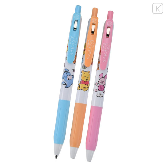 Japan Disney Store Sarasa Clip Gel Pen Set - Pooh & Friends / Illustrated by Lommy - 2