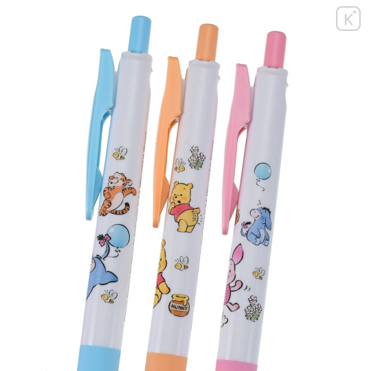 Japan Disney Store Sarasa Clip Gel Pen Set - Pooh & Friends / Illustrated by Lommy - 4