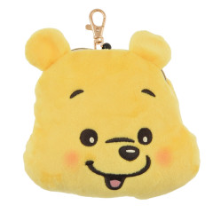 Japan Disney Store Face Pass Case with Reel - Pooh / Illustrated by Lommy