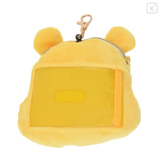 Japan Disney Store Face Pass Case with Reel - Pooh / Illustrated by Lommy - 2