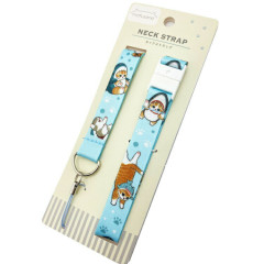 Japan Mofusand Neck Strap - Cat / Shark Sky Blue