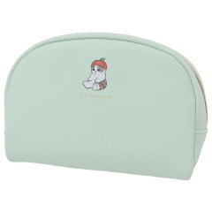 Japan Mofusand Round Pouch - Cat / Apple Green