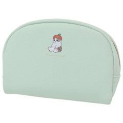 Japan Mofusand Round Pouch - Fruit Cat / Apple Green