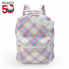 Japan Sanrio Original Backpack - Hello Kitty / Tartan 50th Anniversary