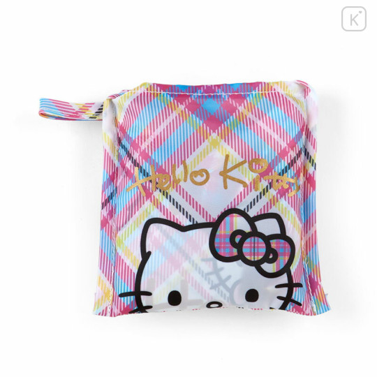 Japan Sanrio Original Eco Bag - Hello Kitty : Tartan 50th Anniversary - 2