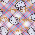 Japan Sanrio Original Eco Bag - Hello Kitty : Tartan 50th Anniversary - 4