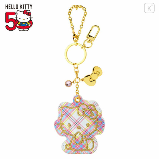 Japan Sanrio Original Bag Charm - Hello Kitty : Tartan 50th Anniversary - 1