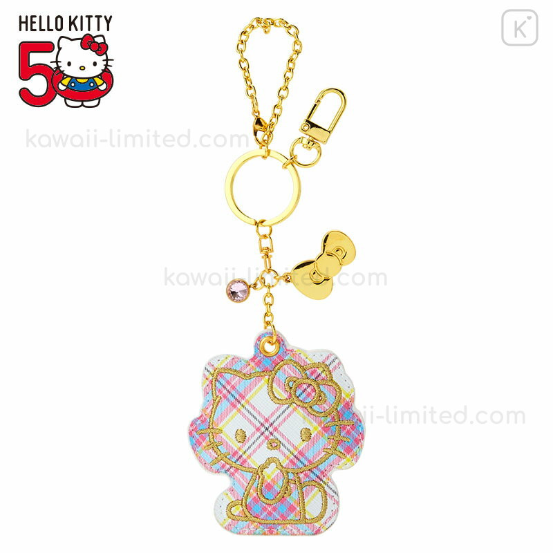 Japan Sanrio Original Bag Charm - Hello Kitty : Tartan 50th Anniversary ...