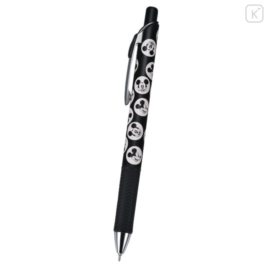 Japan Disney Store EnerGel Gel Ballpoint Pen - Mickey / Faces Black - 1