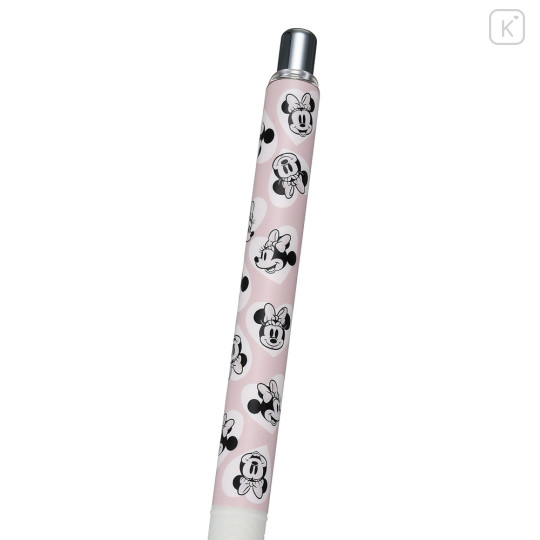 Japan Disney Store EnerGel Gel Ballpoint Pen - Minnie Mouse / Faces Pale Pink - 4