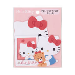 Japan Sanrio Original Decoration Sticker 3pcs Set - Hello Kitty