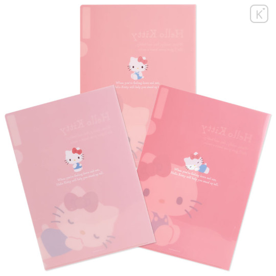 Japan Sanrio Original Clear File 3pcs Set - Hello Kitty - 2