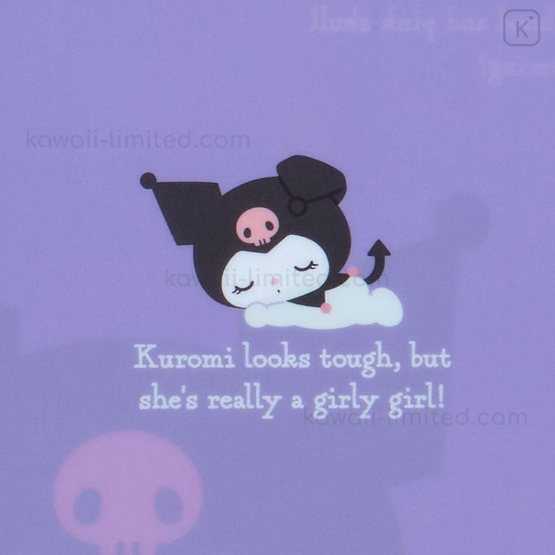 Japan Sanrio Original Clear File 3pcs Set - Kuromi | Kawaii Limited