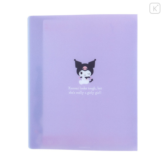 Japan Sanrio Original B5 26 Hole Binder & Loose Leaf Paper - Kuromi - 2