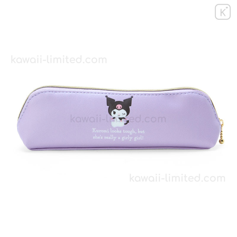 Japan Sanrio Original Slim Pencil Case - Kuromi 2024