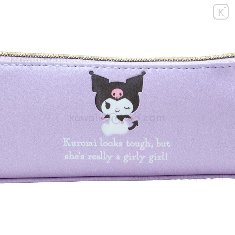 Japan Sanrio Original Slim Pencil Case - Kuromi 2024