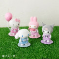 Japan Sanrio Original Flocked Doll - Kuromi / Pitatto Friends Mini - 7