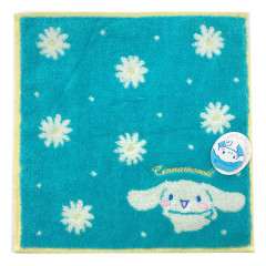 Japan Sanrio Jacquard Towel Handkerchief - Cinnamoroll / Chamomile Blue