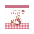 Japan Sanrio Square Memo - Marroncream / Gingham - 1