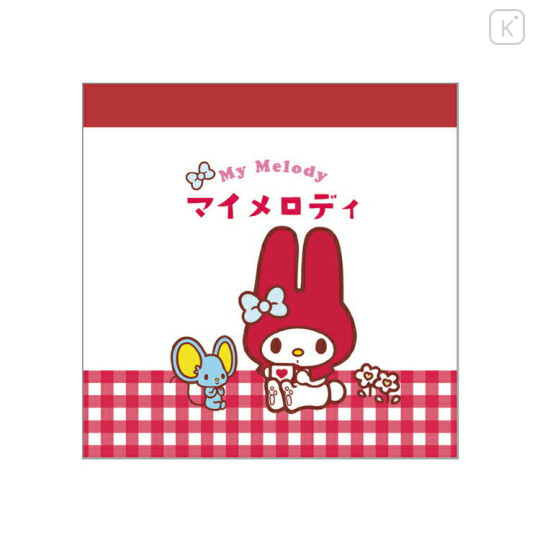 Japan Sanrio Square Memo - My Melody / Gingham - 1