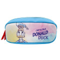 Japan Disney Pencil Case Pouch - Donald Duck & Chip & Dale / Rainbow in Sky - 1