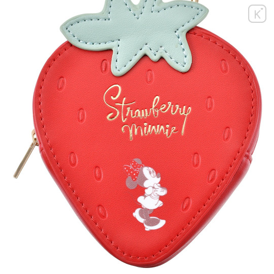 Japan Disney Store Pouch Case - Minnie Mouse : Strawberry Collection - 5