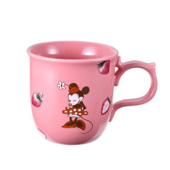 Japan Disney Store Ceramic Mug - Minnie Mouse / Strawberry Collection