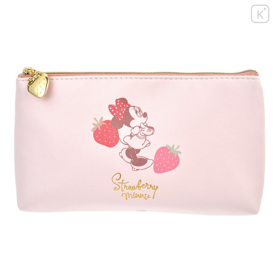 Japan Disney Store Pencil Case Pouch - Minnie Mouse / Strawberry Collection - 1