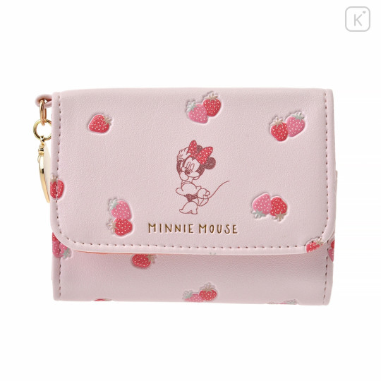 Japan Disney Store Card Holder Case - Minnie Mouse / Strawberry Collection - 1