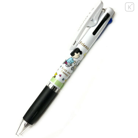 Japan Peanuts Jetstream 3 Color Multi Ball Pen - Snoopy & Lucy - 1