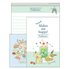 Japan Pokemon Letter Envelope Volume Set - Snack Time / Makes Me Happy