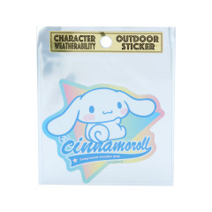 Japan Sanrio Outdoor Sticker - Cinnamoroll / Rainbow
