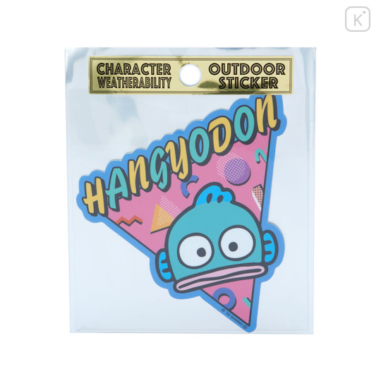 Japan Sanrio Outdoor Sticker - Hangyodon / Triangle - 1