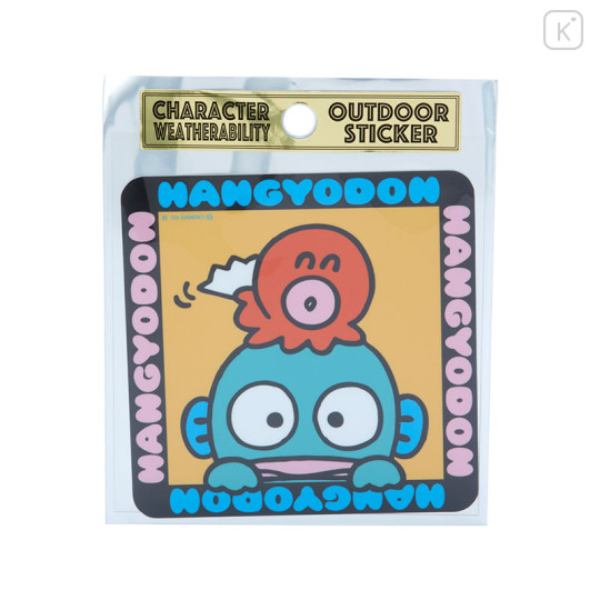 Japan Sanrio Outdoor Sticker - Hangyodon / Square - 1
