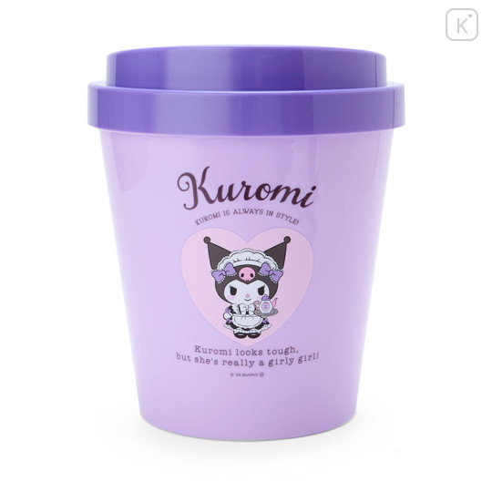 Japan Sanrio Dust Box Trash Can - Kuromi - 1