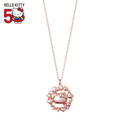 Japan Sanrio × The Kiss Silver Necklace - Hello Kitty 50th Anniversary