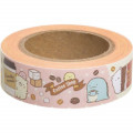 Japan San-X Washi Paper Masking Tape - Sumikko Gurashi Coffee - 2